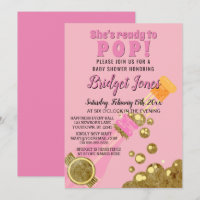 Ready to Pop Champagne Pink Baby Girl Shower