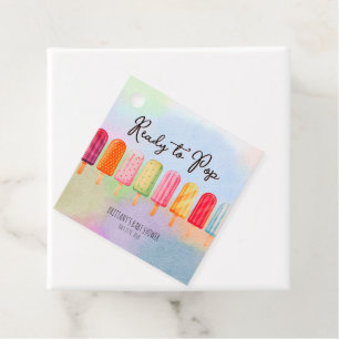 Ready to Pop Cute Popsicles Baby Shower  Favour Tags