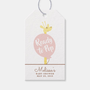 Ready to Pop Giraffe Gift Tag