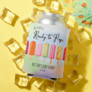 Ready to Pop Popsicle Baby Shower Favour Can Cooler