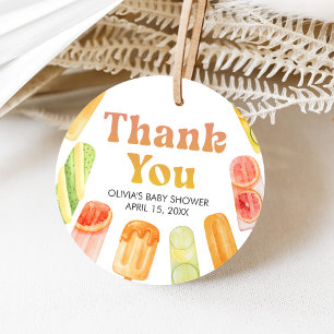 Ready to Pop Popsicle Baby Shower Favour Tags