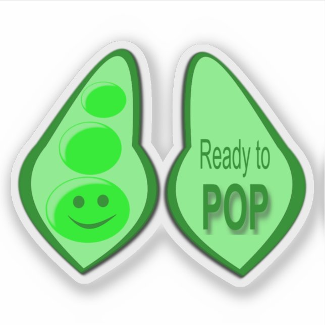 Ready to Pop Pregnant Green Pea (Front)