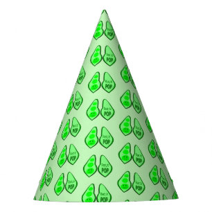 Ready to Pop Pregnant Green Pea Baby Shower Party Hat