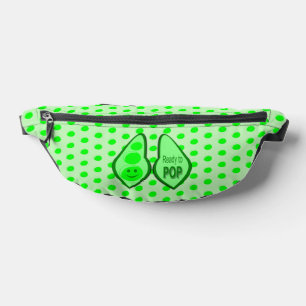 Ready to Pop Pregnant Green Pea Fanny Pack