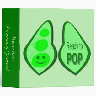 Ready to Pop Pregnant Green Pea Pregnancy Binder