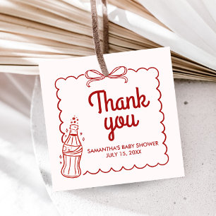 Ready to Pop Soda Baby Shower Favour Tags