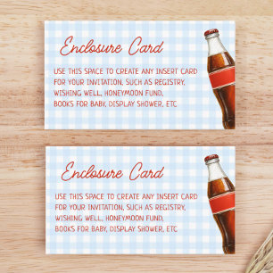 Ready to Pop Soda Blue Cola Custom Enclosure Card