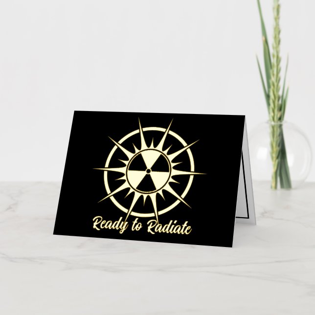 Ready to Radiate Graduation Foil Holiday Card (Front)