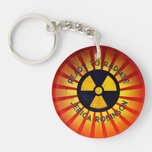 Ready to Radiate Graduation Keychain (Front)