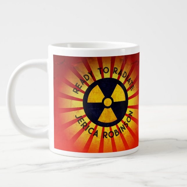 Ready to Radiate Radiography  Large Coffee Mug (Left)
