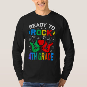 Ready To Rock 4th Grade Back To School Guitar T-Shirt