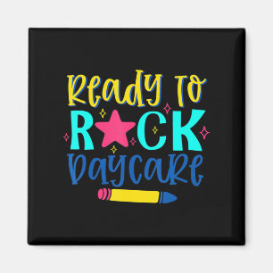 Ready To Rock Daycare Back To School First Day Of  Magnet