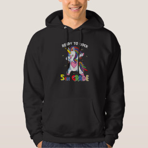 Ready To Rock Fifth Grade Dabbing Unicorn Cute 5th Hoodie