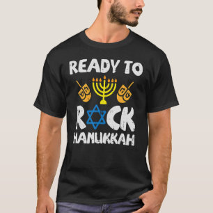 Ready To Rock Hanukkah Toddler Boys Pyjamas Chanuk T-Shirt