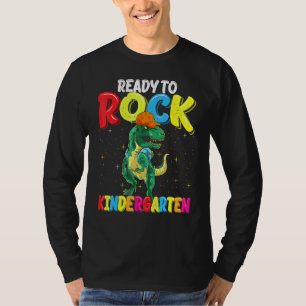 Ready To Rock Kindergarten Dinosaur Unicorn Kids B T-Shirt