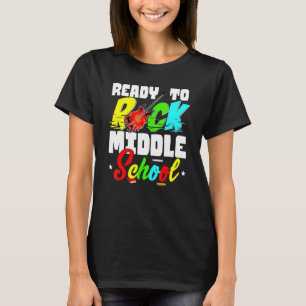 Ready To Rock Middle School Funny Back To School G T-Shirt