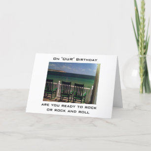 READY TO ROCK OR ROCK/ROLL MUTUAL BIRTHDAY CARD