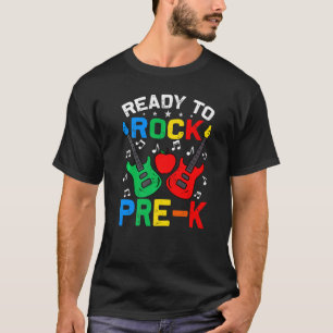 Ready To Rock Pre K Back To School Guitar T-Shirt