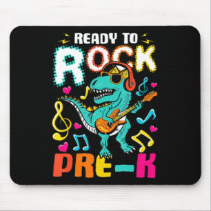 Ready To Rock PreK Dinosaur Back To School Boys Ki Mouse Pad