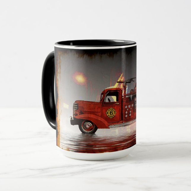 Ready to Roll in Vegas - Fire Truck  Coffee Mug (Front Left)
