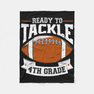 Ready To Tackle Fourth Grade Back To School 4th Gr Fleece Blanket