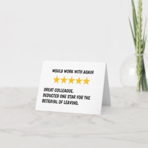 Ready to Work Together Again Card