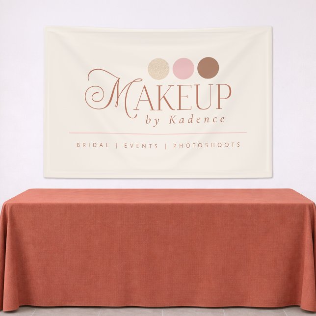 Readymade Logo Makeup Artist Vendor Booth Banner (Creator Uploaded)
