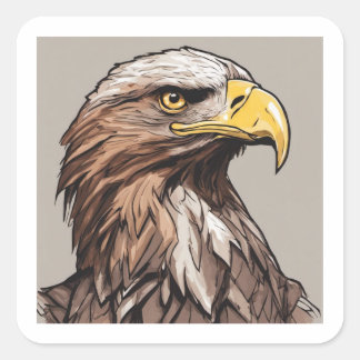 Reagal Eagle  Square Sticker