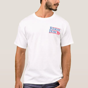 Reagan Bush '84 Fratty Front Pocket Republican T-Shirt