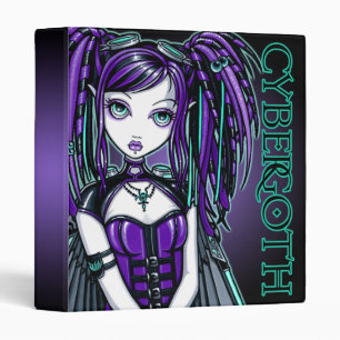 "Reagan" Purple Cybergoth Fairy Binder