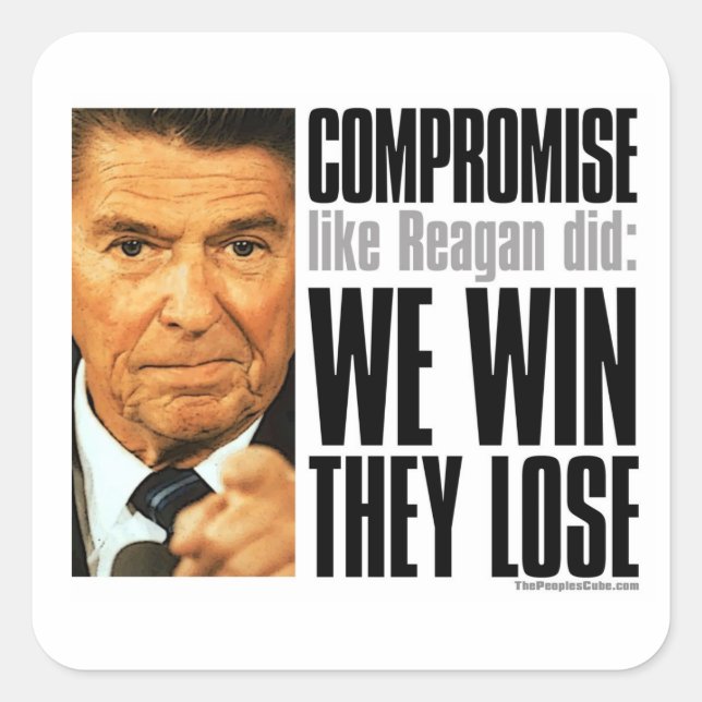 Reagan's Compromise Sticker (Front)