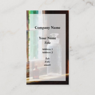 Reagent Bottle and Small Brown Bottle Business Card
