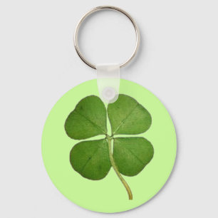 Real 4 Leaf Clover Shamrock Keychain