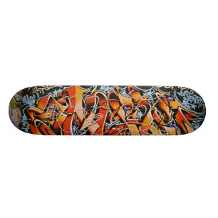 Real Abstract Graffiti Wall Skate Board