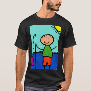 Real Addiction - Hooked For Life - Fishing T-Shirt