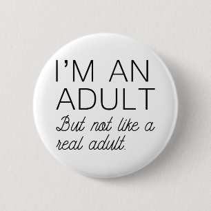 Real Adult 2 Inch Round Button