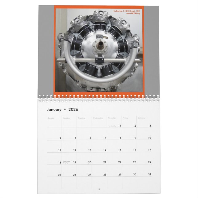 Real Airplanes Have Round Engines 2013 Calendar (Jan 2026)