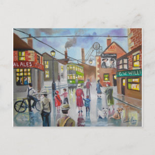 Real Ales Pub oil painting Gordon Bruce Postcard