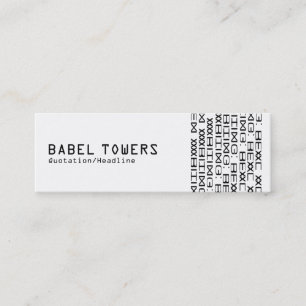 Real Alien Writing Mini Business Card
