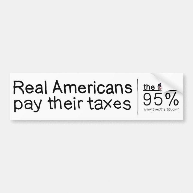 Real Americans Bumper Sticker (Front)