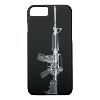 Real AR-15 CT SCAN FROM GUN HIGH DETAIL X-RAY iPhone 8/7 Case