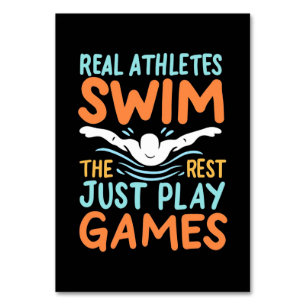 Real Athletes Swim Table Number