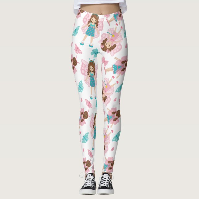 Real Butterfly Art Leggings (Front)