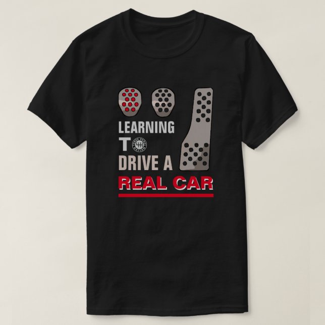 REAL CAR MANUAL T-Shirt (Design Front)