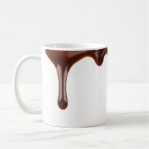 Real chocolate drips mug
