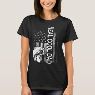 Real cool dad fish fishing family T-Shirt