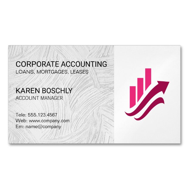 Real Estate | Account Manage | Corporate Fintech  Magnetic Business Card (Front)