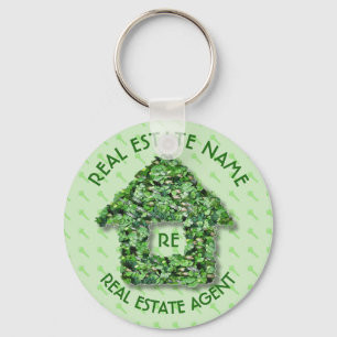 Real Estate Agency And Business Name Keychain