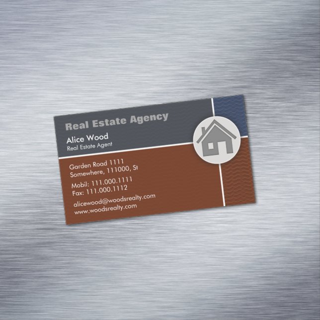 Real Estate Agency | Professional Magnetic Business Card (In Situ)