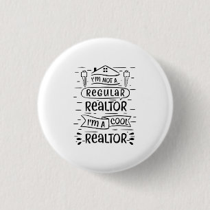 Real Estate Agent 1 Inch Round Button